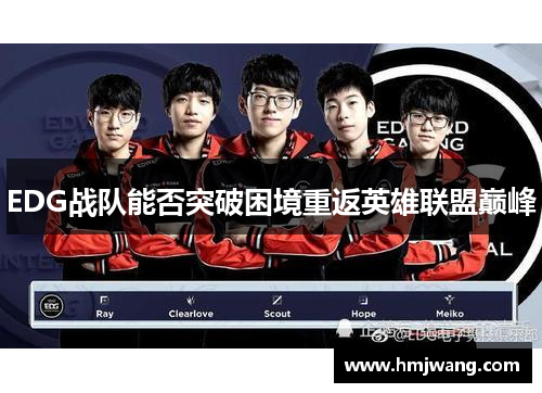 EDG战队能否突破困境重返英雄联盟巅峰