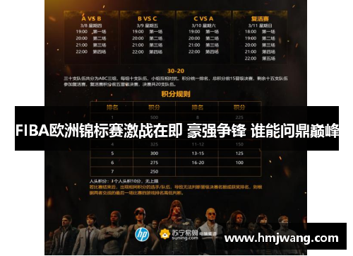 FIBA欧洲锦标赛激战在即 豪强争锋 谁能问鼎巅峰